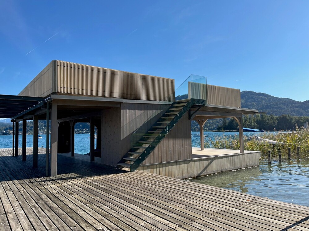 Boots- und Badehaus am W&ouml;rthersee aus Accoya