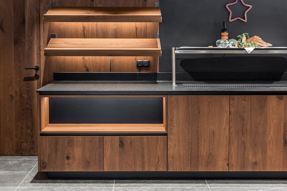 Restaurantelemente aus Altholz, Hotel Sonnschupfer