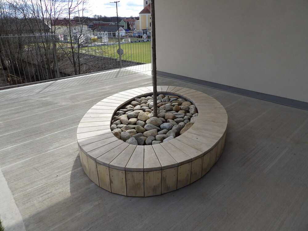Terrasse aus Accoya, Kinderkrippe St. Veit