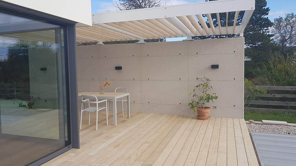 Terrasse aus Accoya Rough