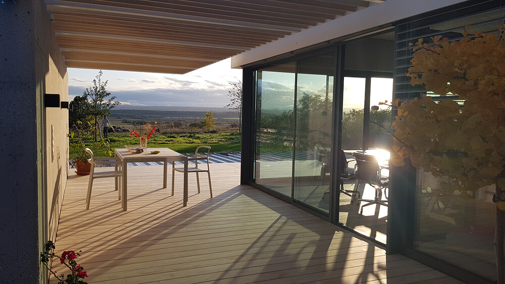 Terrasse aus Accoya Rough
