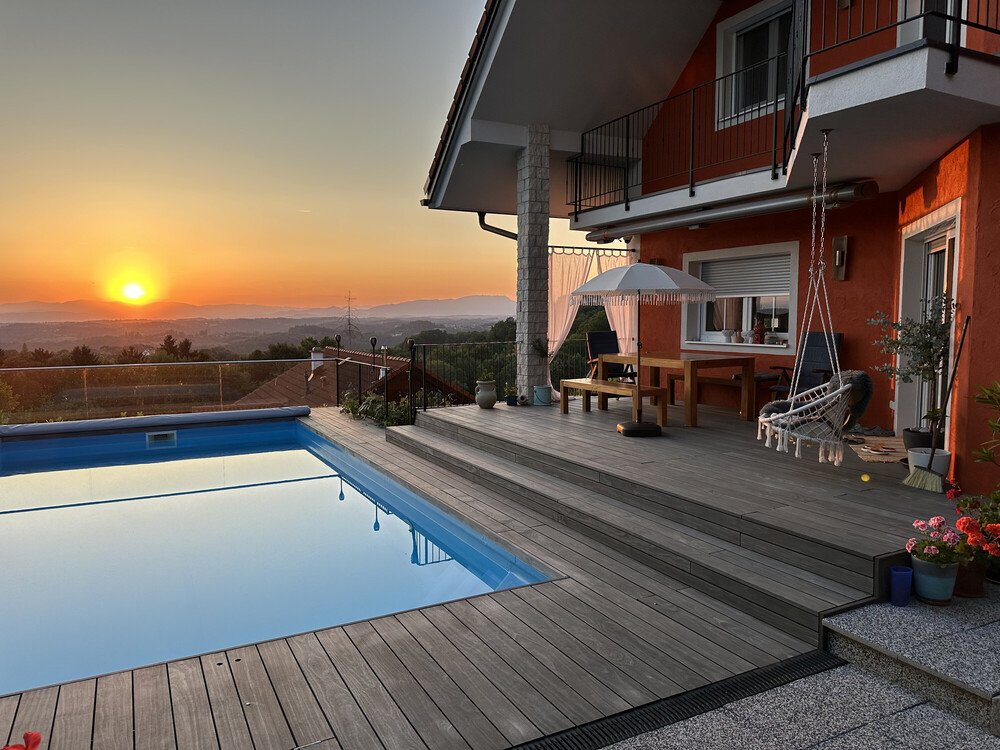 Terrasse  und Poolumrandung Accoya Grey