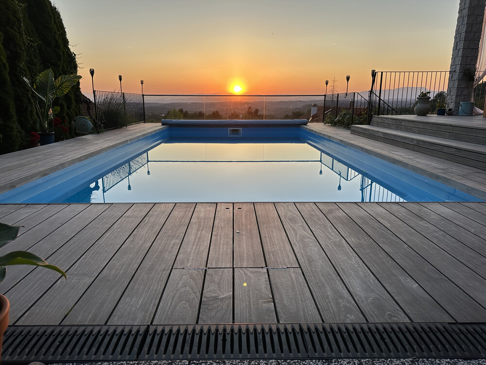 Terrasse  und Poolumrandung Accoya Grey