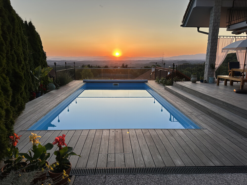 Terrasse  und Poolumrandung Accoya Grey