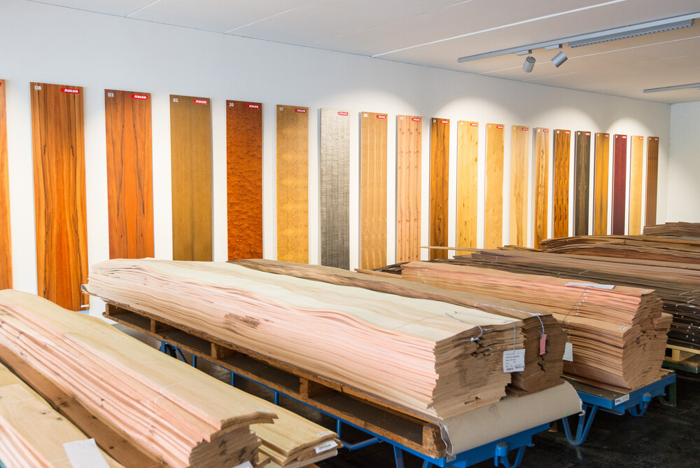 Ausstellungsraum Furniere